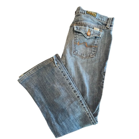 David Kahn Jeans Womens Lauren Boot Cut Blue Size 8 Made in USA - Picture 11 of 11